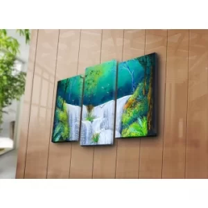 Image of 3PATK-23 Multicolor Decorative Canvas Painting (3 Pieces)