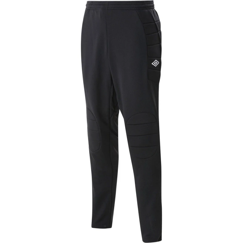 Image of Umbro Umbro Men Padded Goalkeeper Trousers in Black Size: Small Black S Male 5063107735553