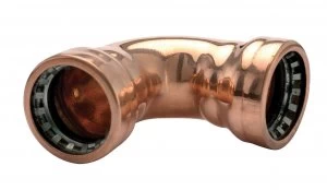 image of Wickes Copper Pushfit Elbow - 15mm