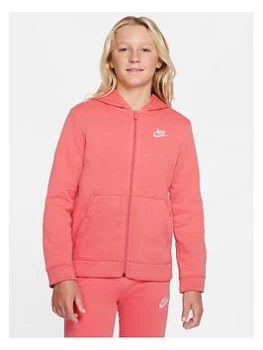 Image of Nike Older Girls Nsw Core Tracksuit - Pink, Size S=8-10 Years, Women