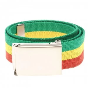 Image of Jilted Generation Canvas Belt - Rasta