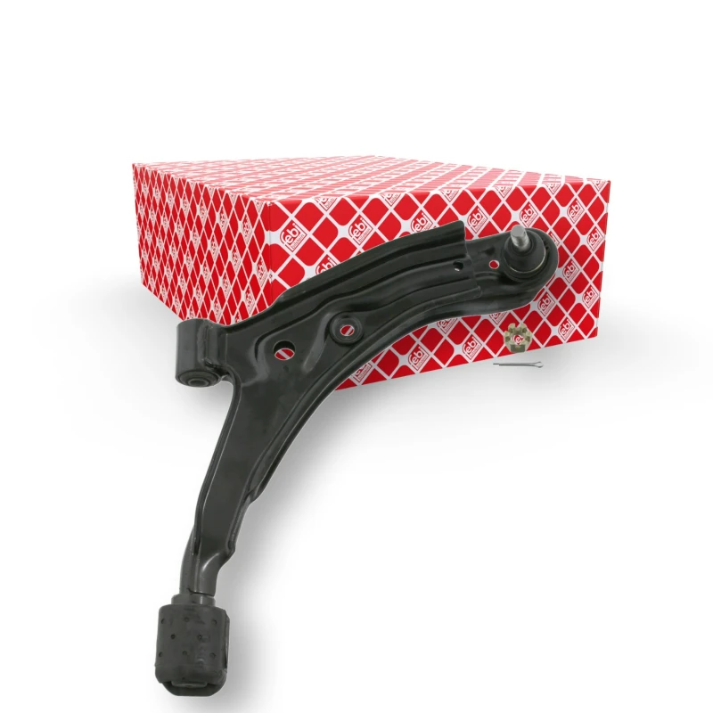 Image of FEBI BILSTEIN 15465 Suspension arm Control Arm, Sheet Steel, Lower, with ball joint, with crown nut and split pin Sheet Steel Track Control Arm (273)