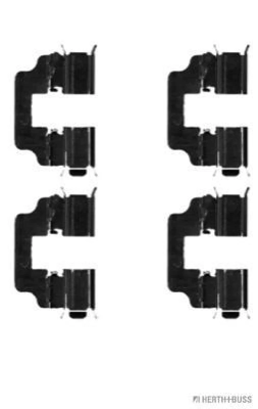 Image of Brake pad fitting kit HERTH+BUSS JAKOPARTS J3664016