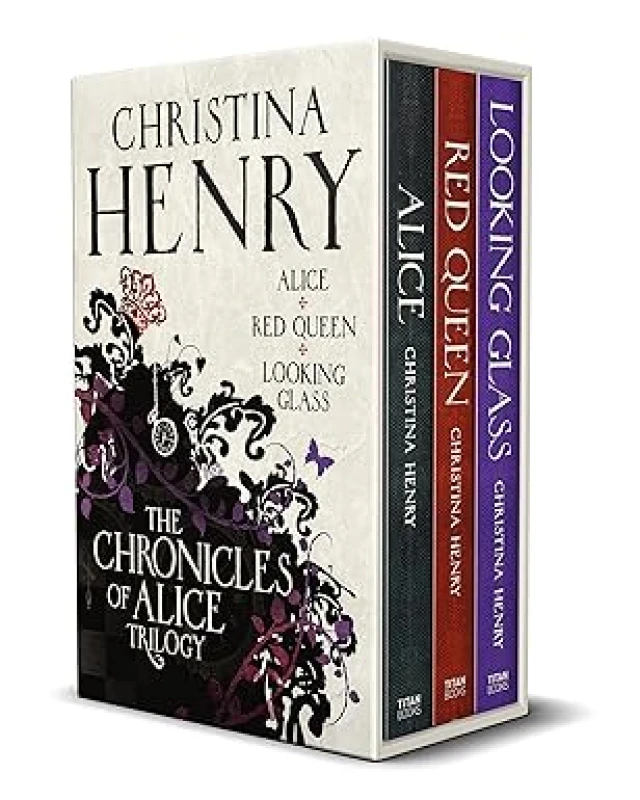 Image of The Chronicles Of Alice Trilogy Box Set Christina Henry Alice Red Queen Looking Glass Christina Henry Books