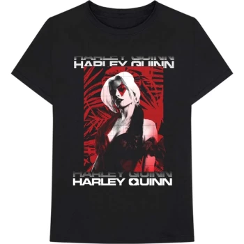 Image of The Suicide Squad - Harley Leaves Unisex Large T-Shirt - Black