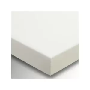 image of Plain Dye Fitted Sheet 36cm Deep Double Ivory - Helena Springfield