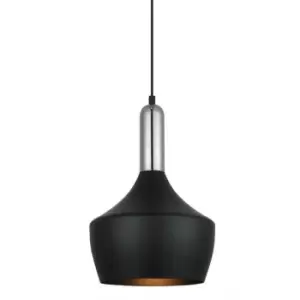 Italux Lighting - Italux Ophelia - Modern Hanging Pendant Black 1 Light , E27