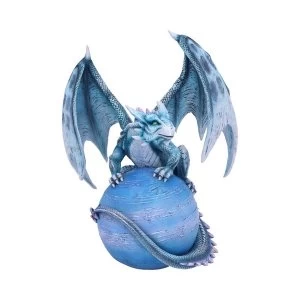 image of Mercury Guardian Turquoise Planet Dragon Figurine