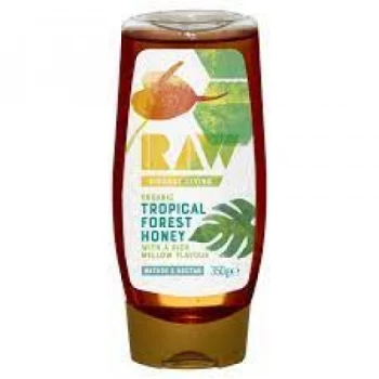 image of Raw Vibrant Living Organic Tropical Forest Honey - Squeezy - 350g