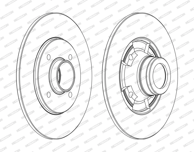 Image of Brake disc FERODO DDF752C