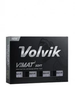 image of Volvik 12 Pack Volvik Vimat Golf Balls Soft White