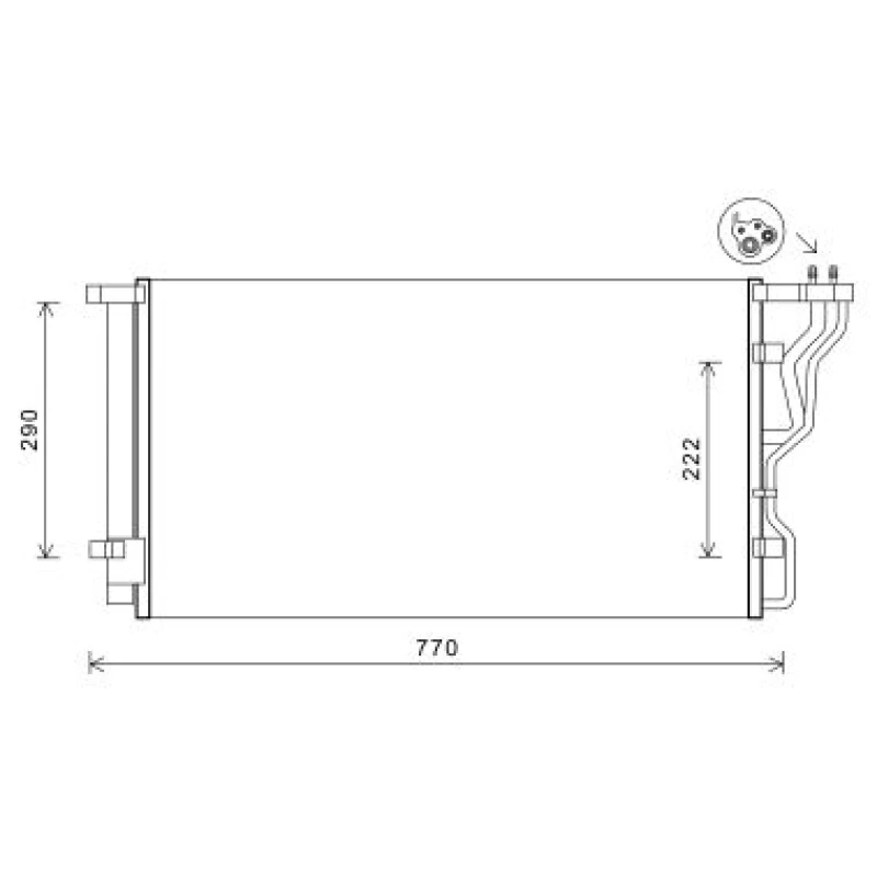 Image of Air conditioning condenser DIEDERICHS DCC1916