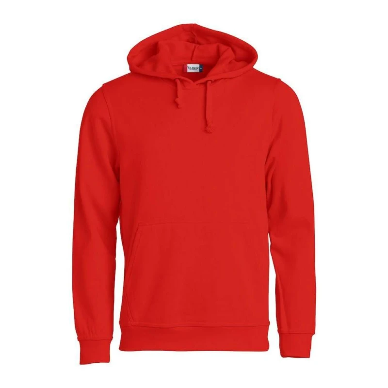 Image of Clique Mens Basic Hoodie in Red Size: Large Red Male L