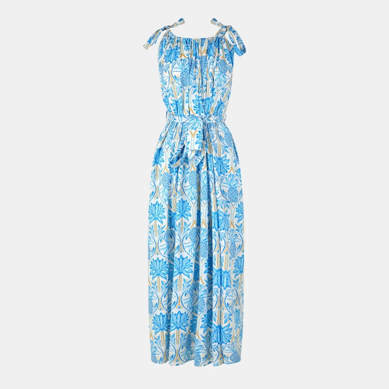 Image of Biba Womens Scoop Maxi Dress Pineapple female 8 (XS)