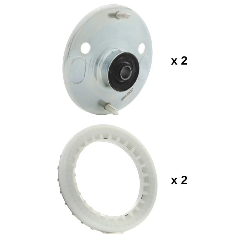 Image of RIDEX 1180S0981 Top strut mount Front Axle, without bearing Suspension Strut Support Bearing (1180)