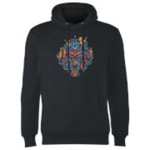 image of Coco Tree Pattern Hoodie - Black