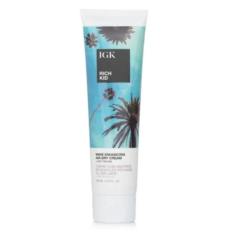 Image of Igk Hair Rich Kid Wave Enhancing Air Dry Cream 5 oz.