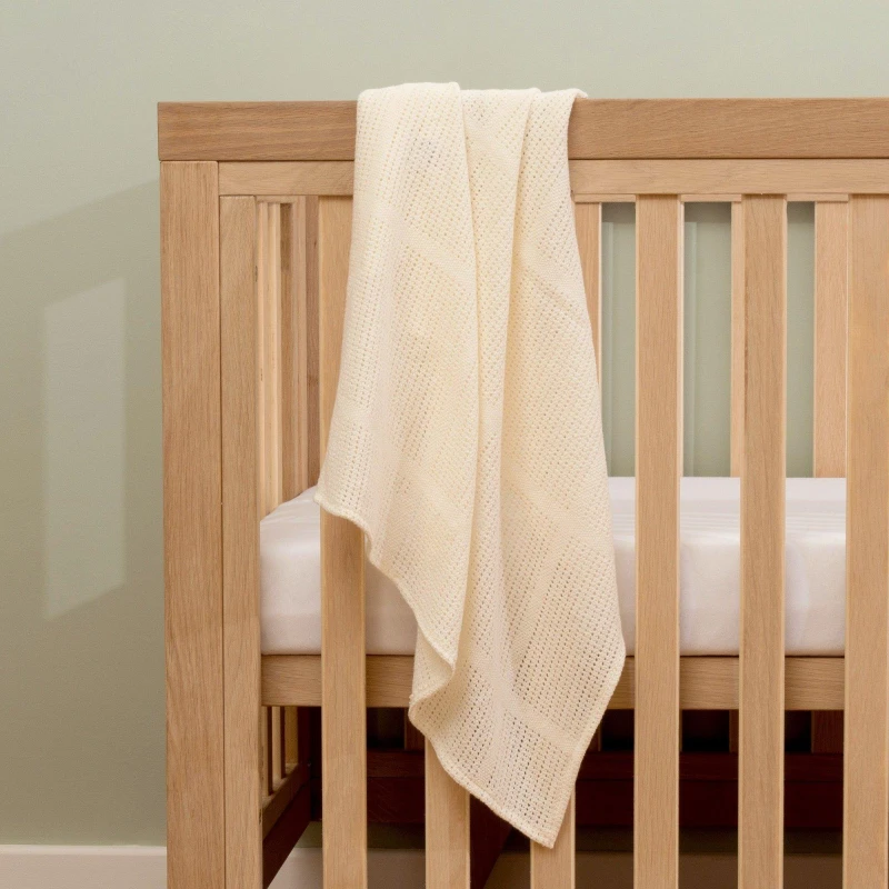 Image of Clair de Lune Organic Cotton Cellular Pram Blanket