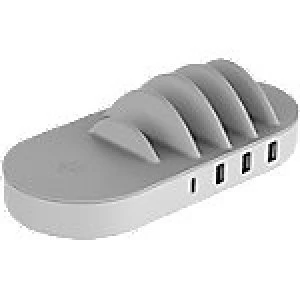 Image of XLayer Wireless Desktop Charger 217308 White, Grey