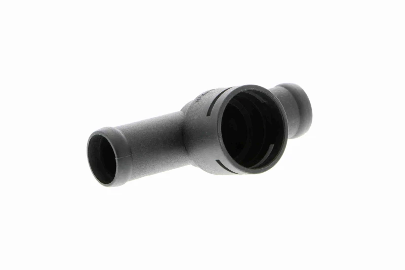 Image of VAICO V10-2929 Coolant Flange Plastic, on the heat exchanger, Original VAICO Quality Plastic Coolant Flange (3219)