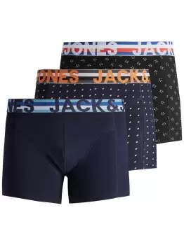 Image of JACK & JONES 3-pack Dotted Trunks Men Blue