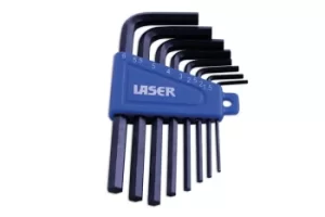 image of Laser Tools 0268 Hex Key Set 8pc Chrome Vanadium