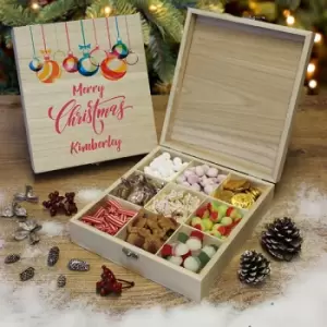 Image of Merry Christmas - Wooden Sweet Box