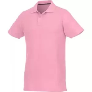 Image of Elevate Mens Helios Short Sleeve Polo Shirt (L) (Light Pink)