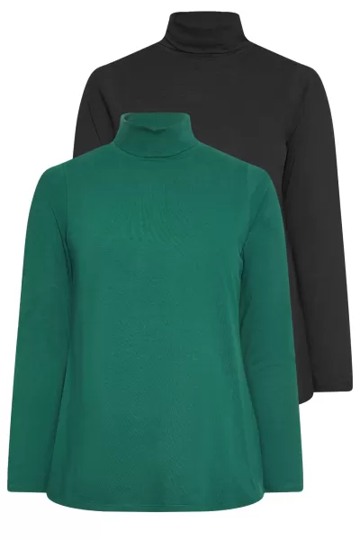 image of 2 Pack Turtle Neck Tops