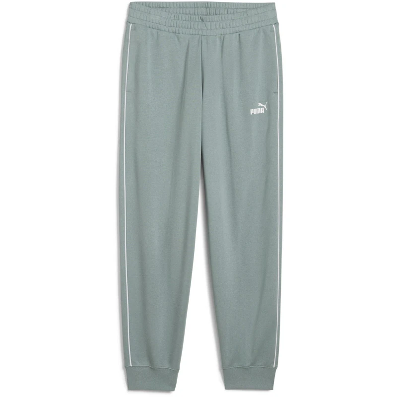 Image of Puma Womens Sport Comfort Closed Hem Jersey Joggers Green Moon female 12 (M)