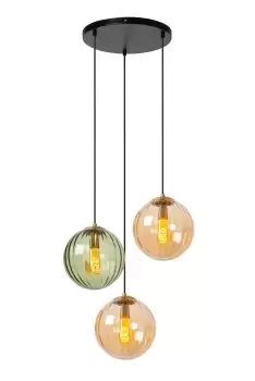 image of Monsaraz Retro Pendant light - Ø35cm - 3xE27 - Green