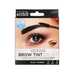 Image of KISS Brow Tint Diy Kit Black 2 x 10 ml + 2 pcs