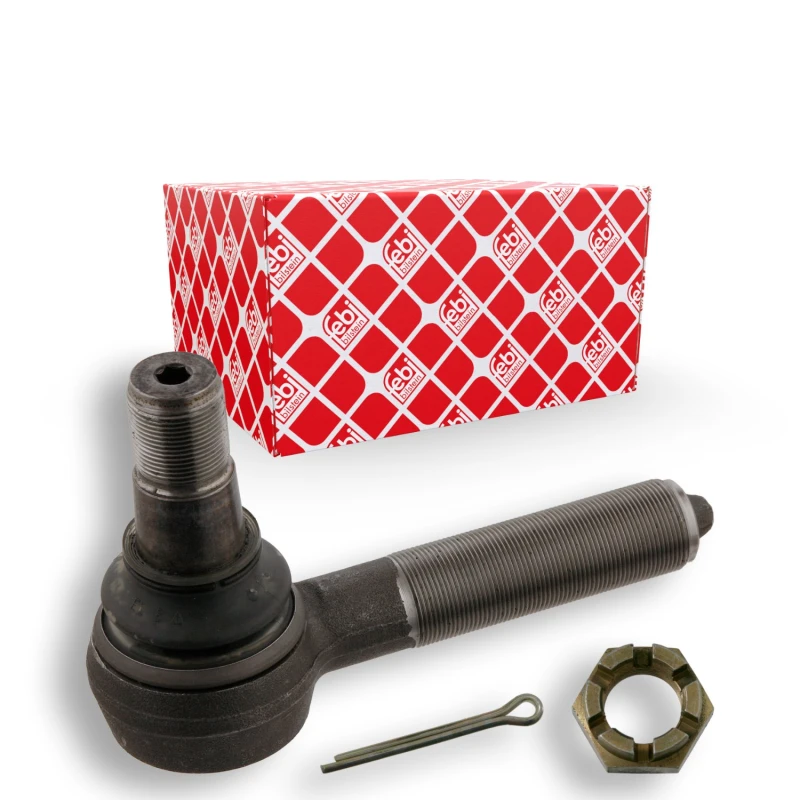 Image of FEBI BILSTEIN 32234 Track rod end OE Turbo NEW, Front Axle Left, with crown nut Tie Rod End (914)