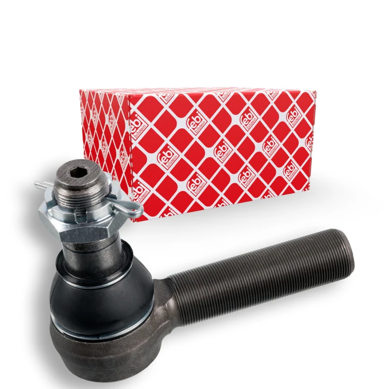 Image of FEBI BILSTEIN 172762 Track rod end ProKit Front Axle, with crown nut Tie Rod End (914)