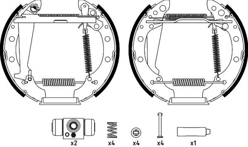 Image of Drum brake kit TEXTAR 84044709