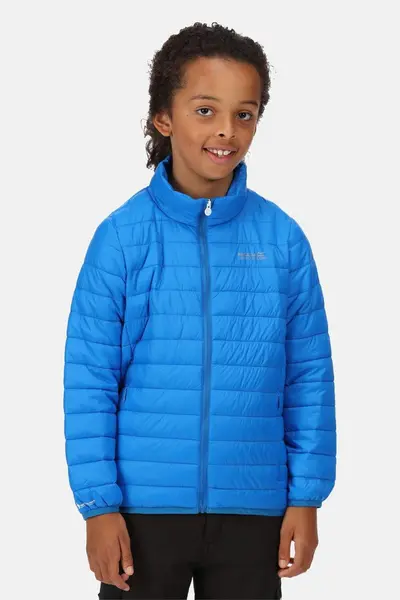 Image of Regatta 'Junior Hillpack' Recycled Compressible Walking Jacket Bright Blue