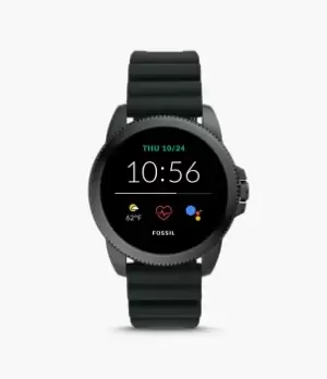 Image of Fossil Men Gen 5E Smartwatch Black Silicone