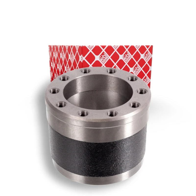 Image of FEBI BILSTEIN 106992 Wheel Hub Front Axle, without wheel bearing Wheel Hub (653)