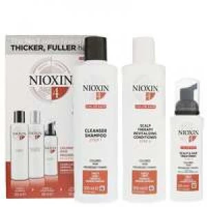 image of Nioxin 3D Care System System 4, 3 Part System Kit For Colored Hair And Progressed Thinning