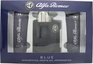 image of Alfa Romeo Blue Gift Set 125ml Eau de Toilette + 100ml Shower Gel + 100ml Aftershave Balm