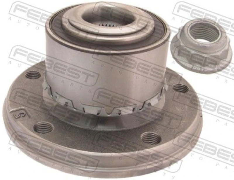 Image of FEBEST 2382-001 Wheel bearing kit Front Axle, with ABS sensor ring Wheel Bearing Kit (654)
