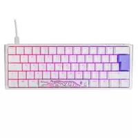 Image of Ducky One 3 Classic 60 USB RGB Mechanical Gaming Keyboard Cherry Blue - Pure White UK Layout