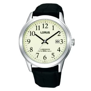 image of Lorus RH929BX9 Mens Lumibrite Stainless Steel Strap Watch