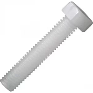 Image of Toolcraft Hexagonal Screw DIN 933 Polyamide M3 x 16mm Pack Of 10