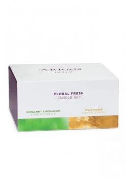 Image of Arran Aromatics Floral Fresh Candle Set