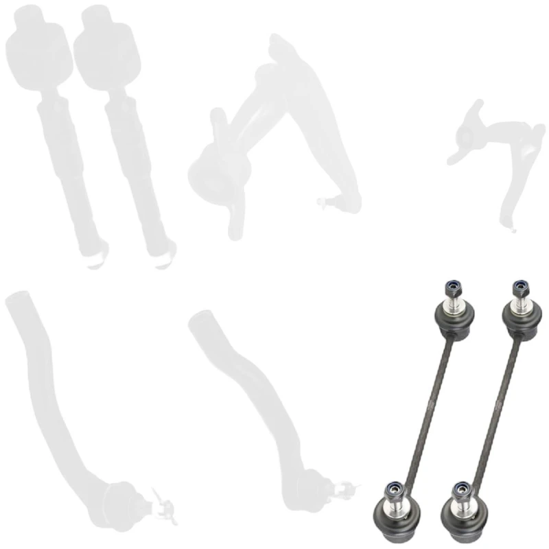 Image of RIDEX 2905L0048 Link Set, wheel suspension with coupling rod, Front Axle Right Link Set,wheel suspension (2905)