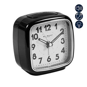 image of Beep Alarm Clock with Sweep Movement - Black