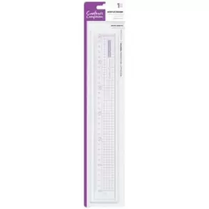 Crafter's Companion Metal Edge Acrylic Ruler 30cm