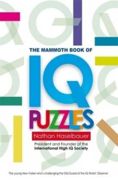 Image of The Mammoth Book of New Iq Puzzles by Nathan Haselbauer Book