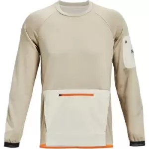 Image of Under Armour Terrain Terry Crew Sweatshirt - Beige